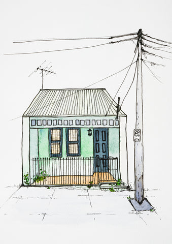 Terrace house Newtown (colour)