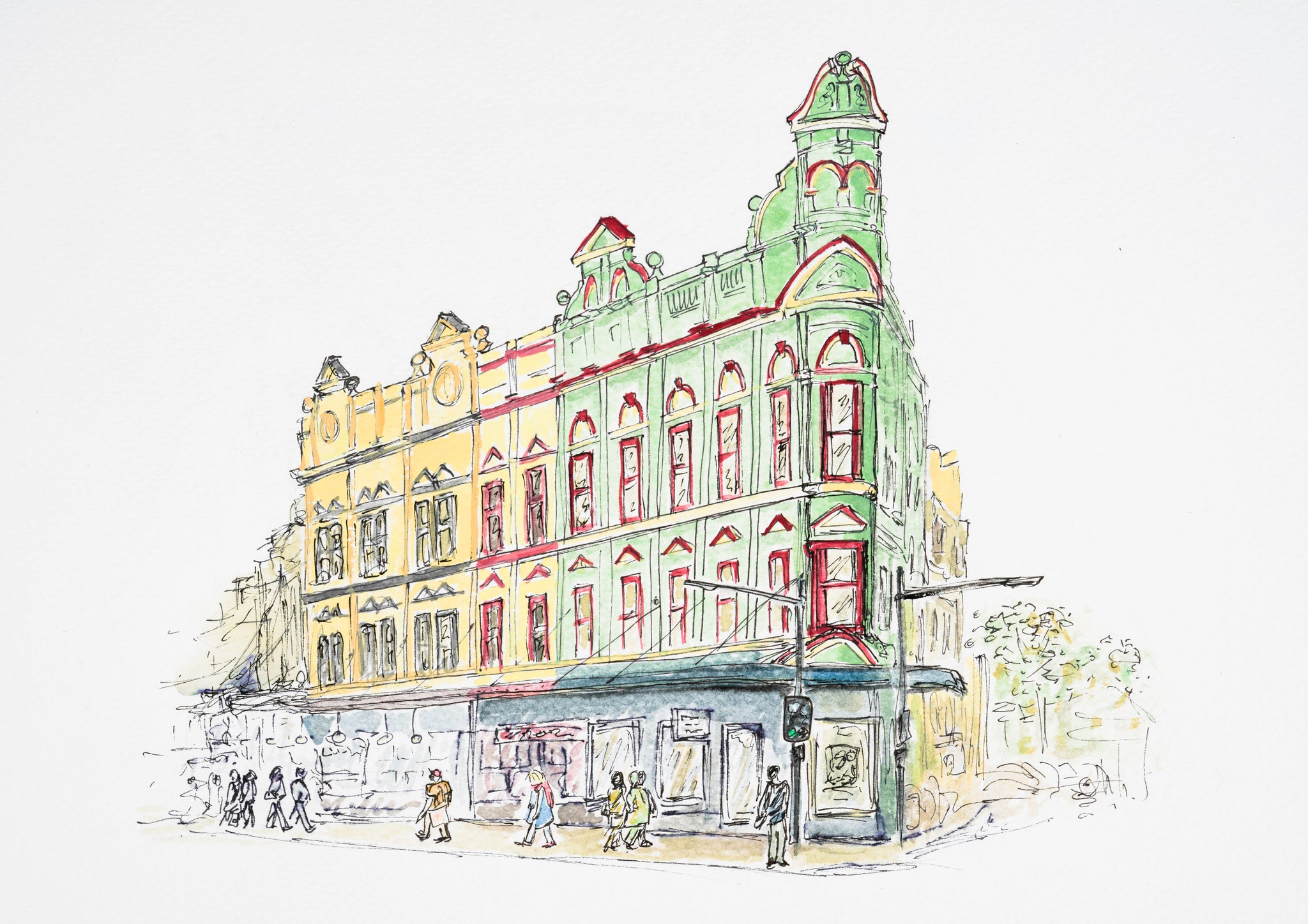 Newtown Sydney streetscape (colour)